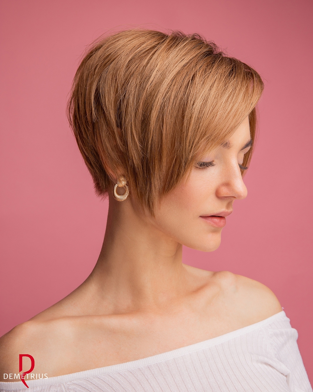 Image of Long layers haircut for oval faces with long necks