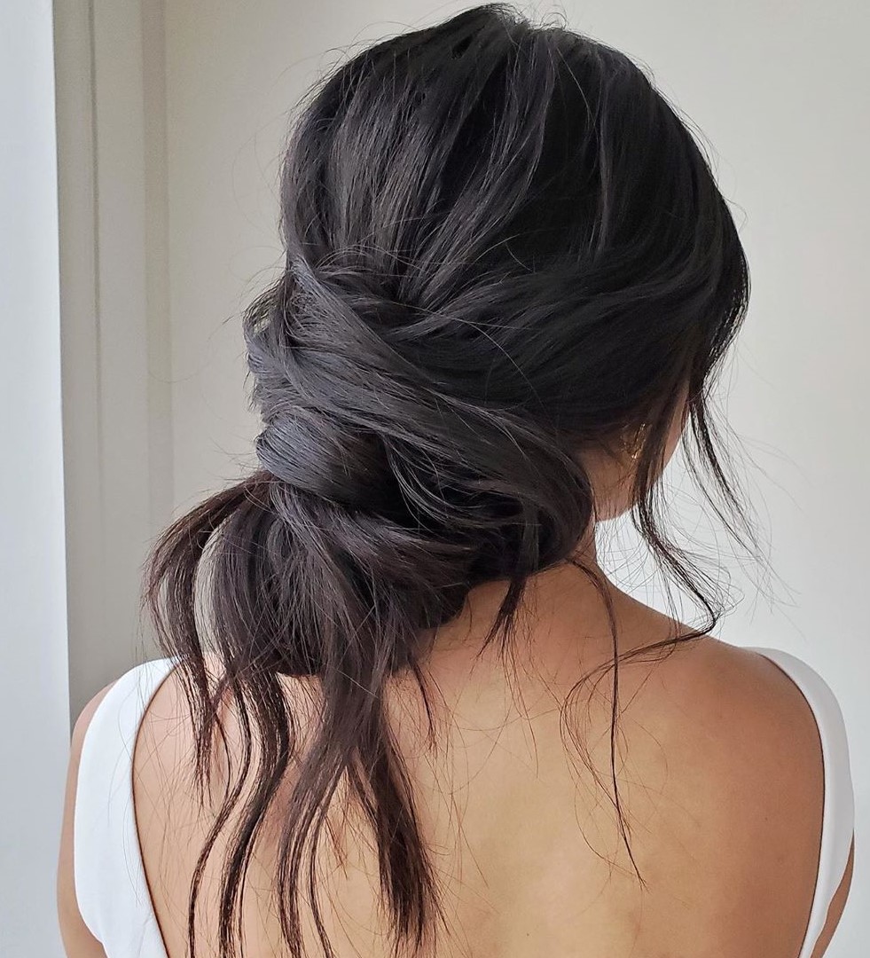 Fekete lófarok Updo