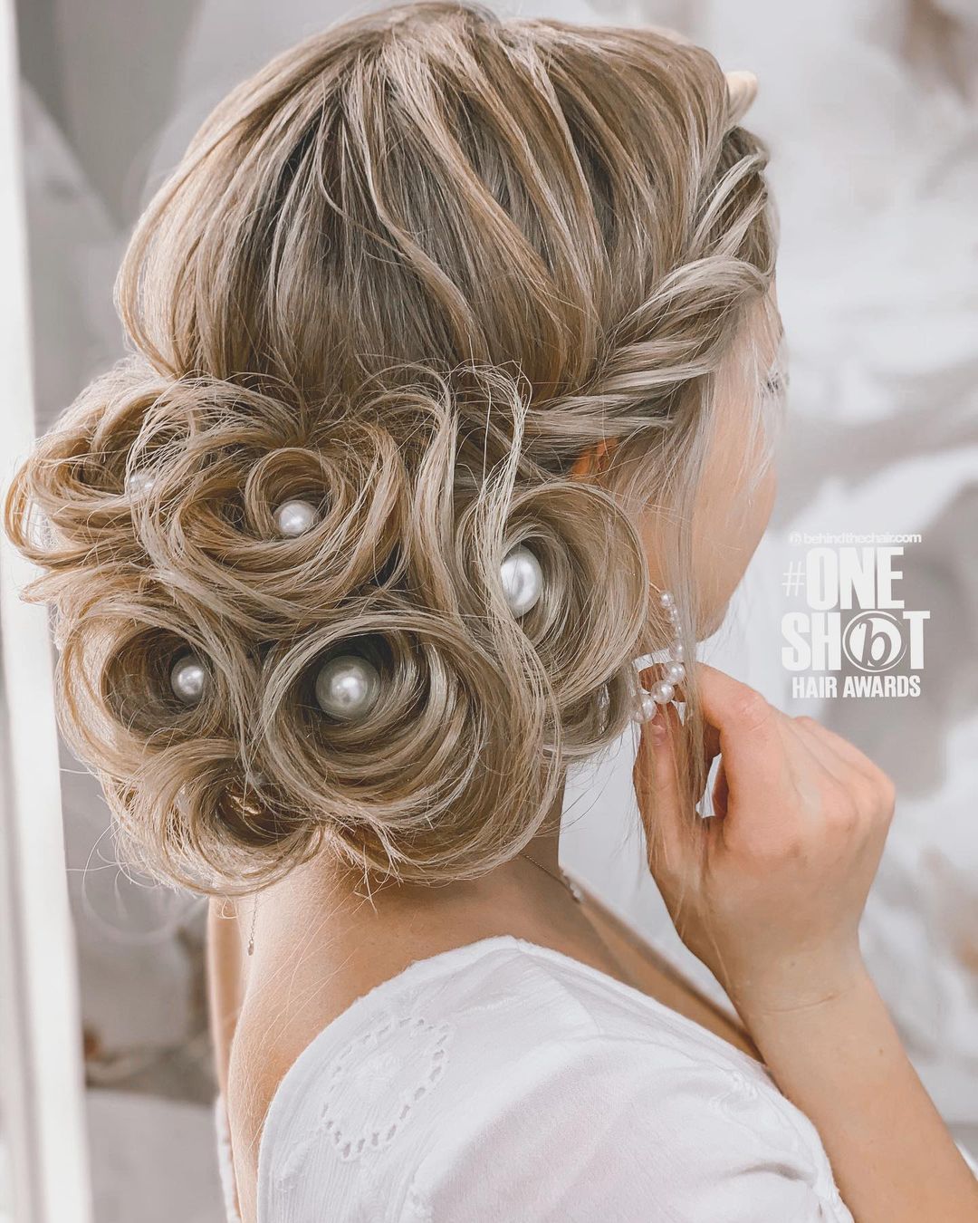Mermaid Updo with Pearls