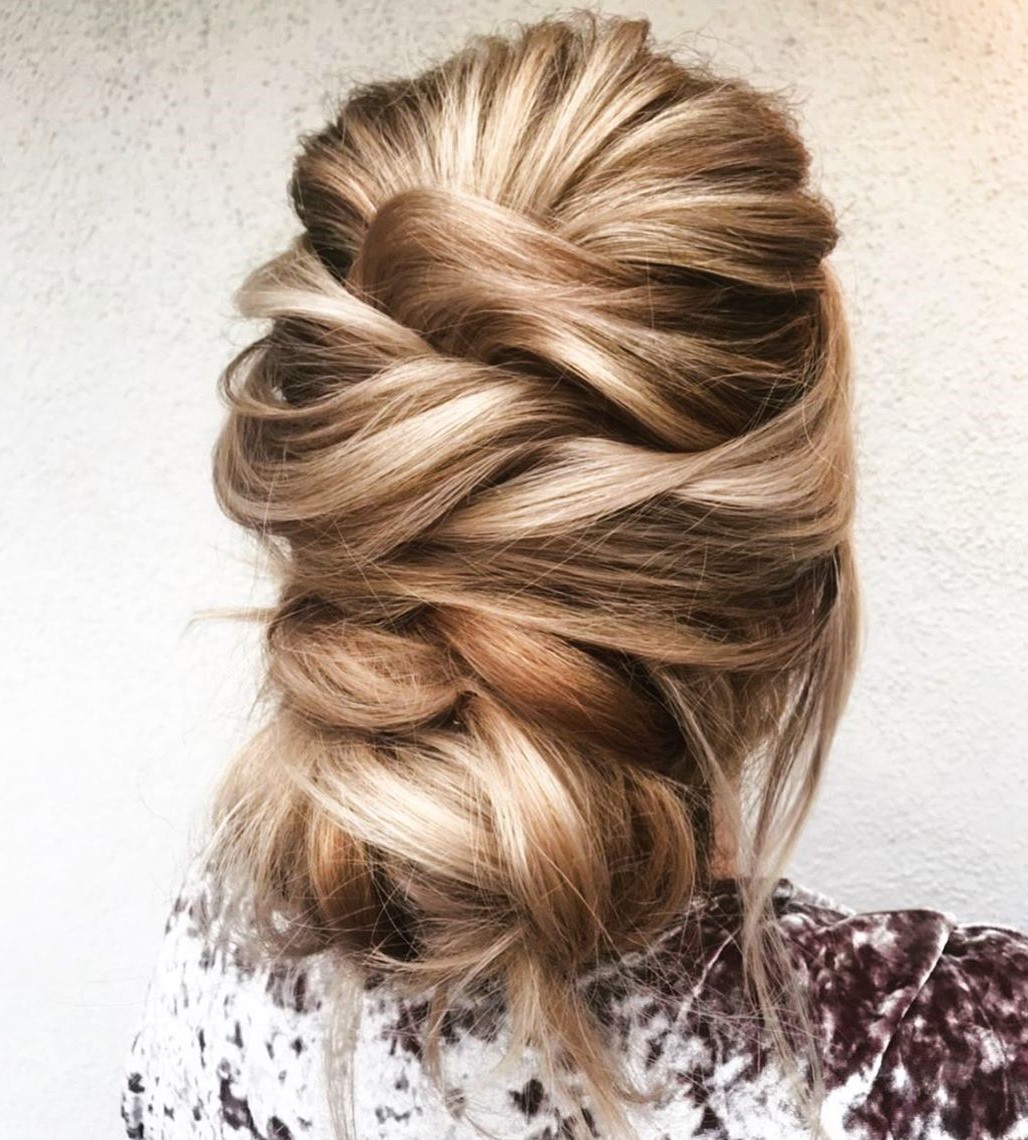 Loose Elegant Updo for Thick Hair