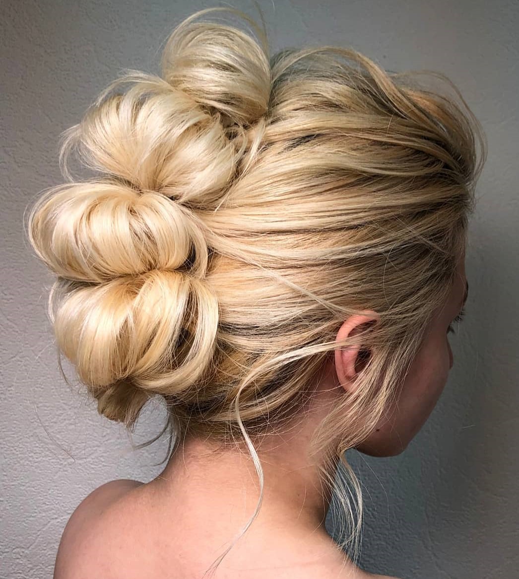 Bubble Braid Mohawk Updo