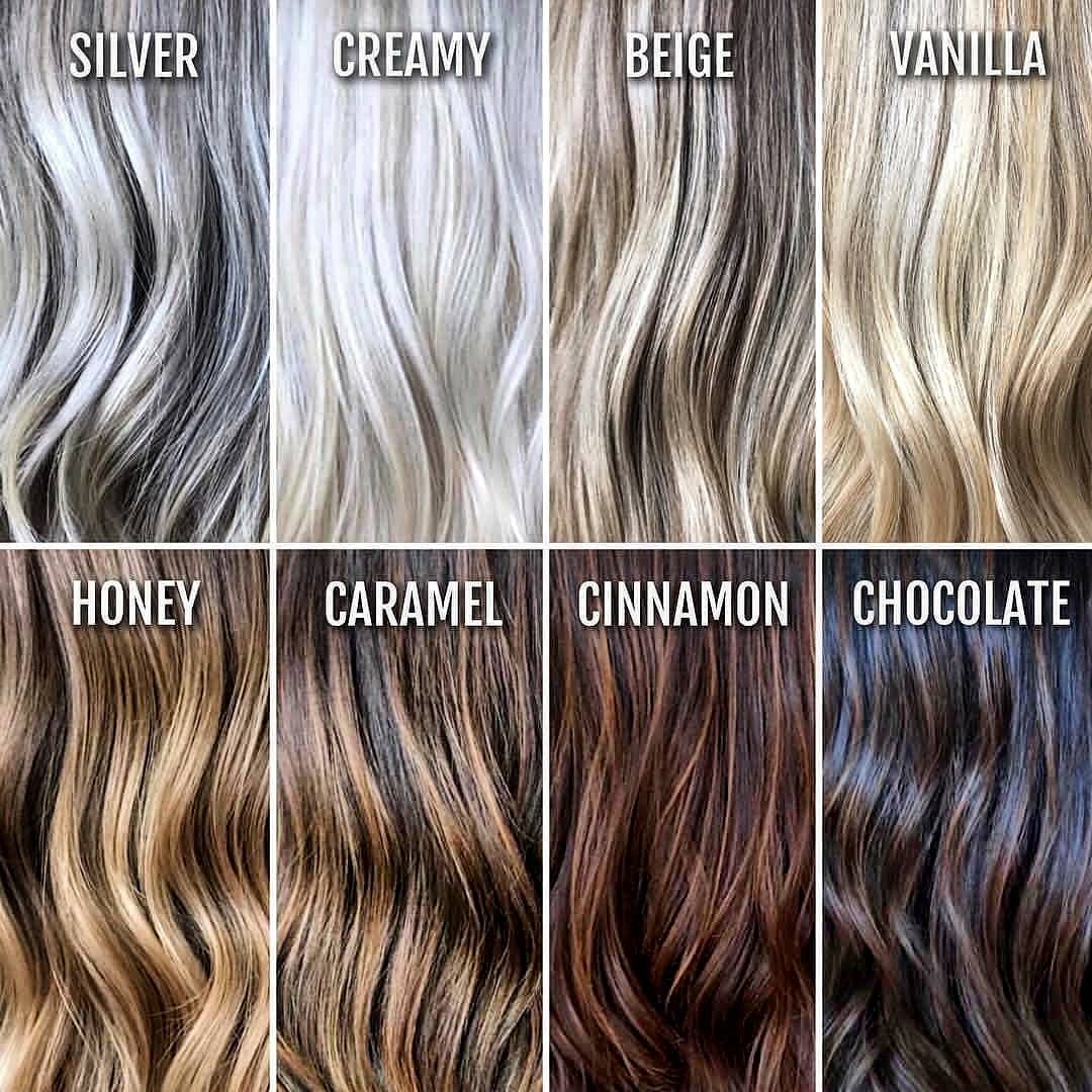 Hair Colour Shades Chart