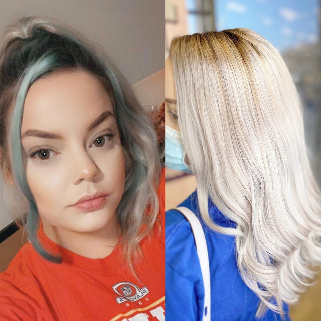 bleach bath from blue hair to blonde CGEK2lvjTUD
