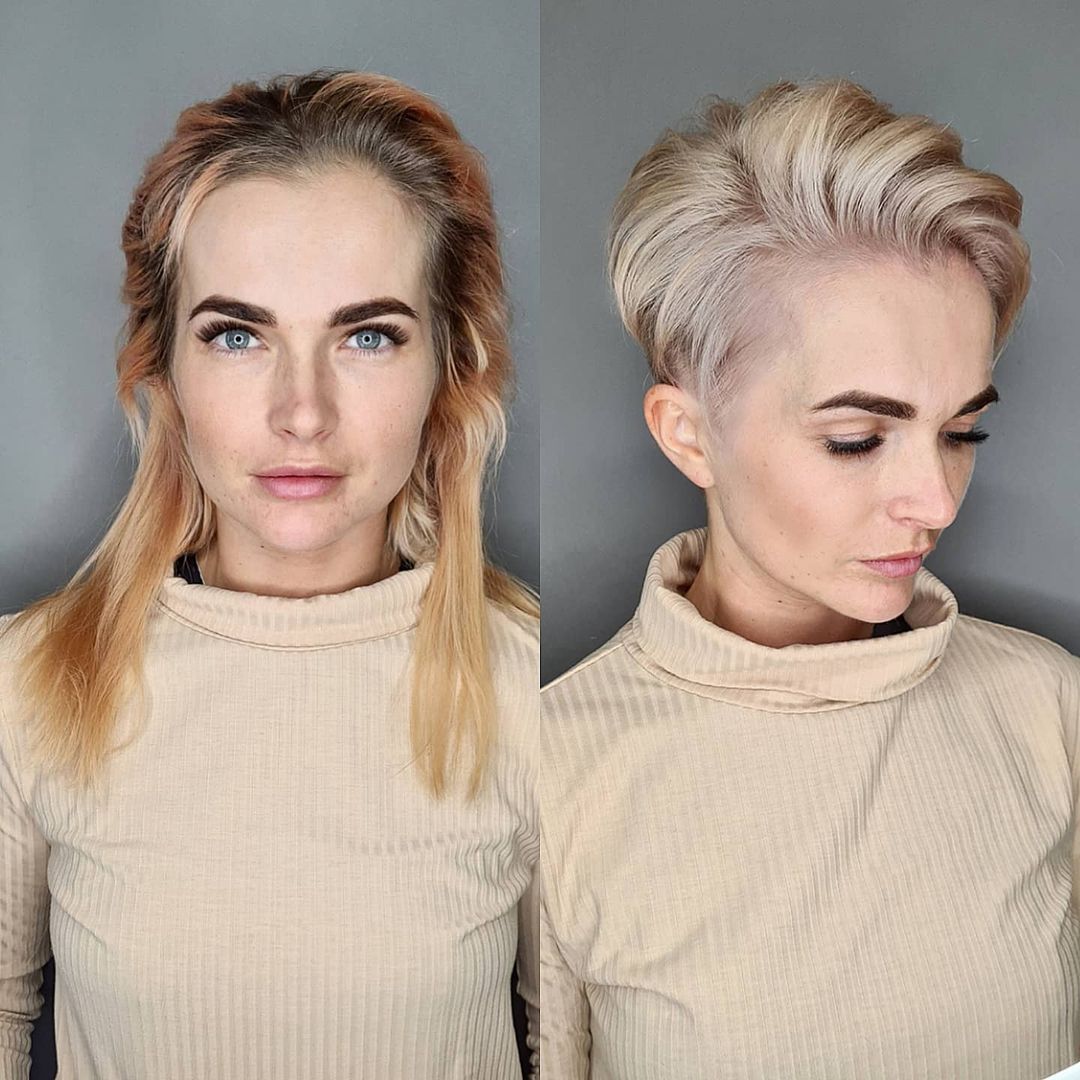  smuk kort asymmetrisk Haircut