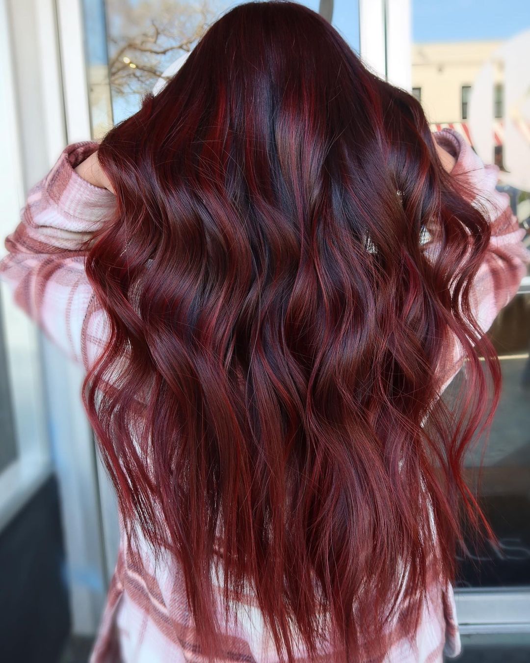 pretty dark red hair colors