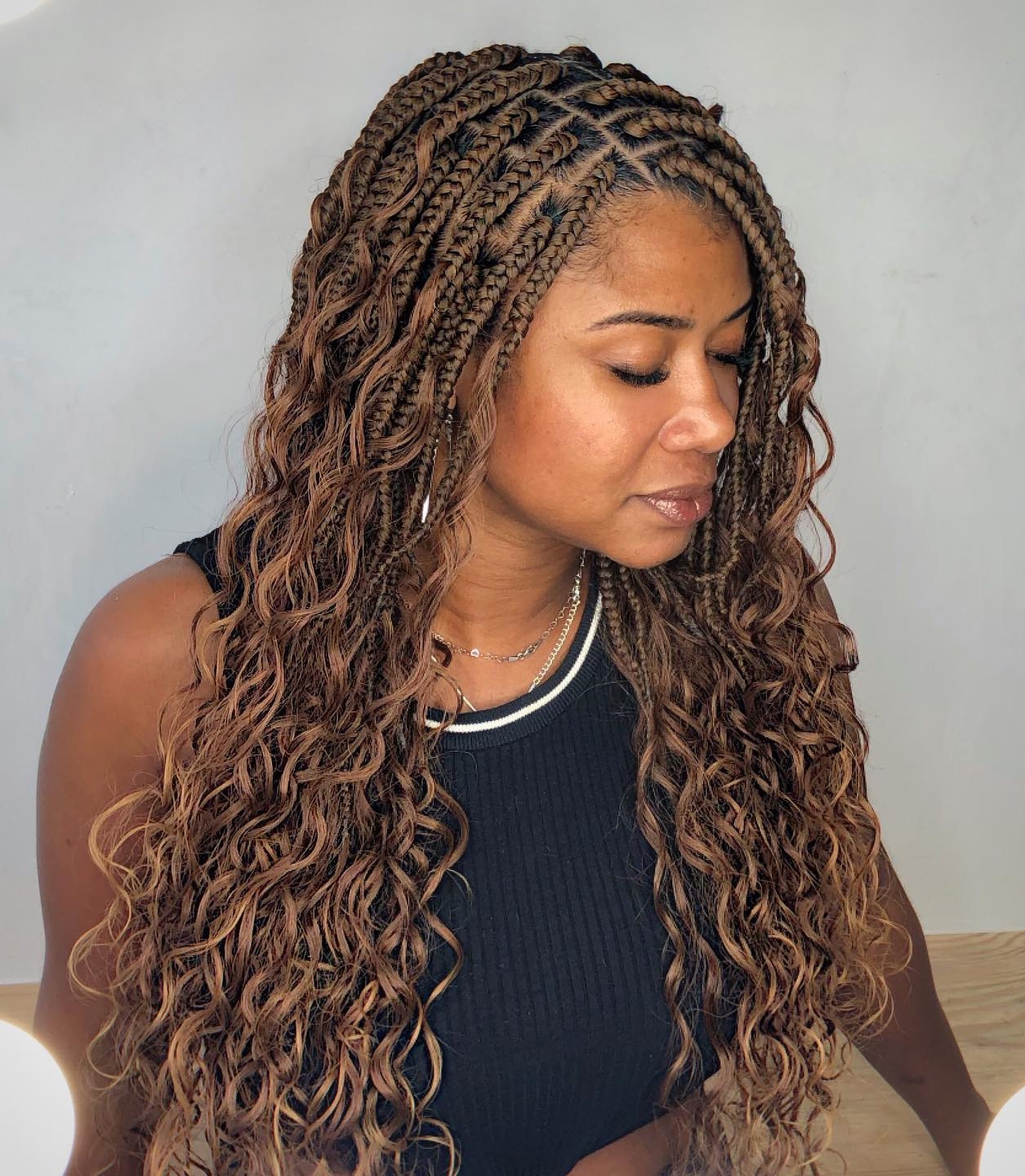 30 Ideas of Medium Box Braids That Really Stun - Hair Adviser 30 Ideas of Medium Box Braids That Really Stun - Hair Adviser
